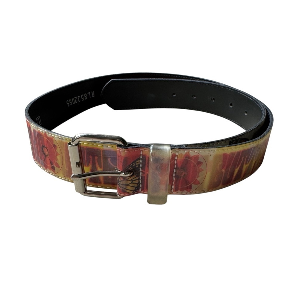 Holographic Belt with Butterflies